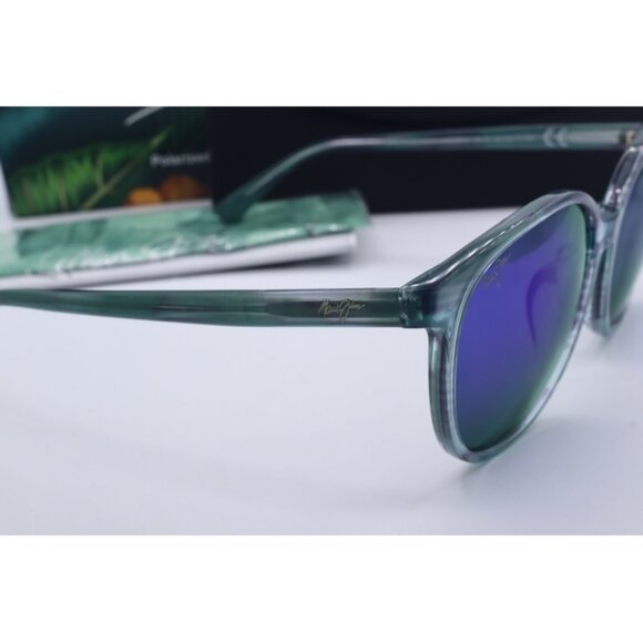 Maui Jim Water Lily MJ 796N-55B Translucent Oval Sunglasses Blue polarized Lens - Picture 4 of 7